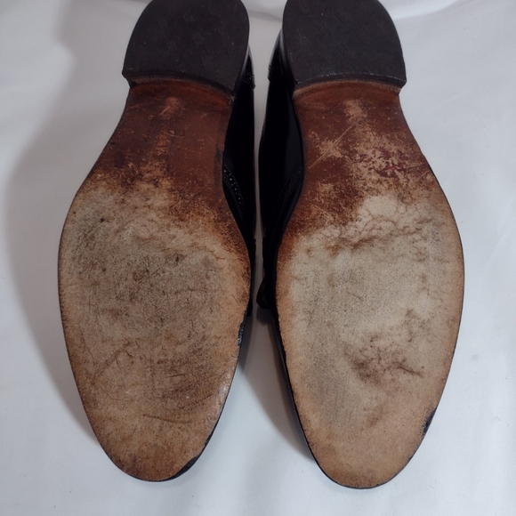 Bostonians men's black shiny dress shoes sz.12 - Picture 4 of 5